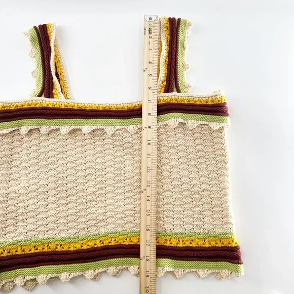 Marc New york Crochet Tank Top Size L NEW - Picture 8 of 8